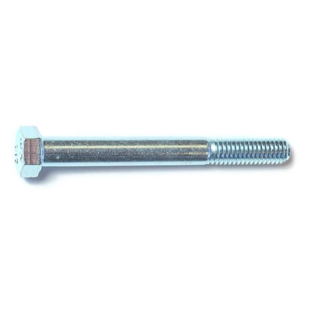 Midwest Fastener Class 8.8, M8-1.25 Hex Head Cap Screw, Zinc Plated Steel, 70 mm L, 6 PK 30964